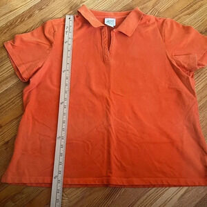 Orange polo top